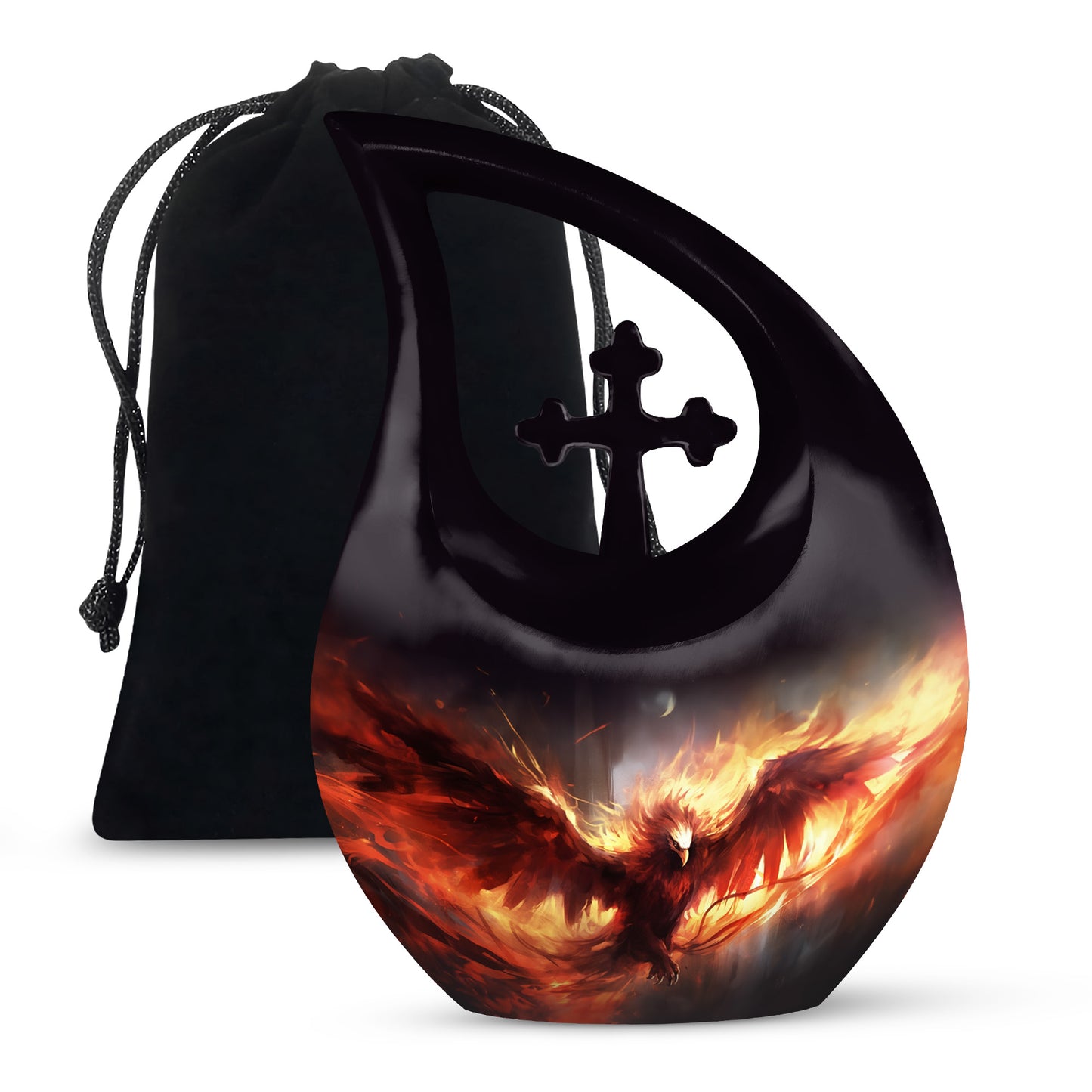 Phoenix Metal Cremation Urn for Human Ashes - Urns For Men