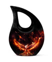 10 inch Phoenix Cremation Urn, Cross Drop design with 