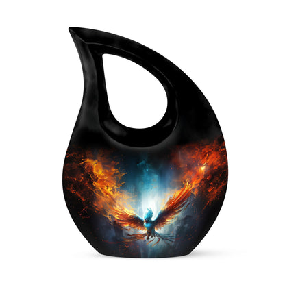 10 inch Phoenix Urn with Cross Drop design, 
