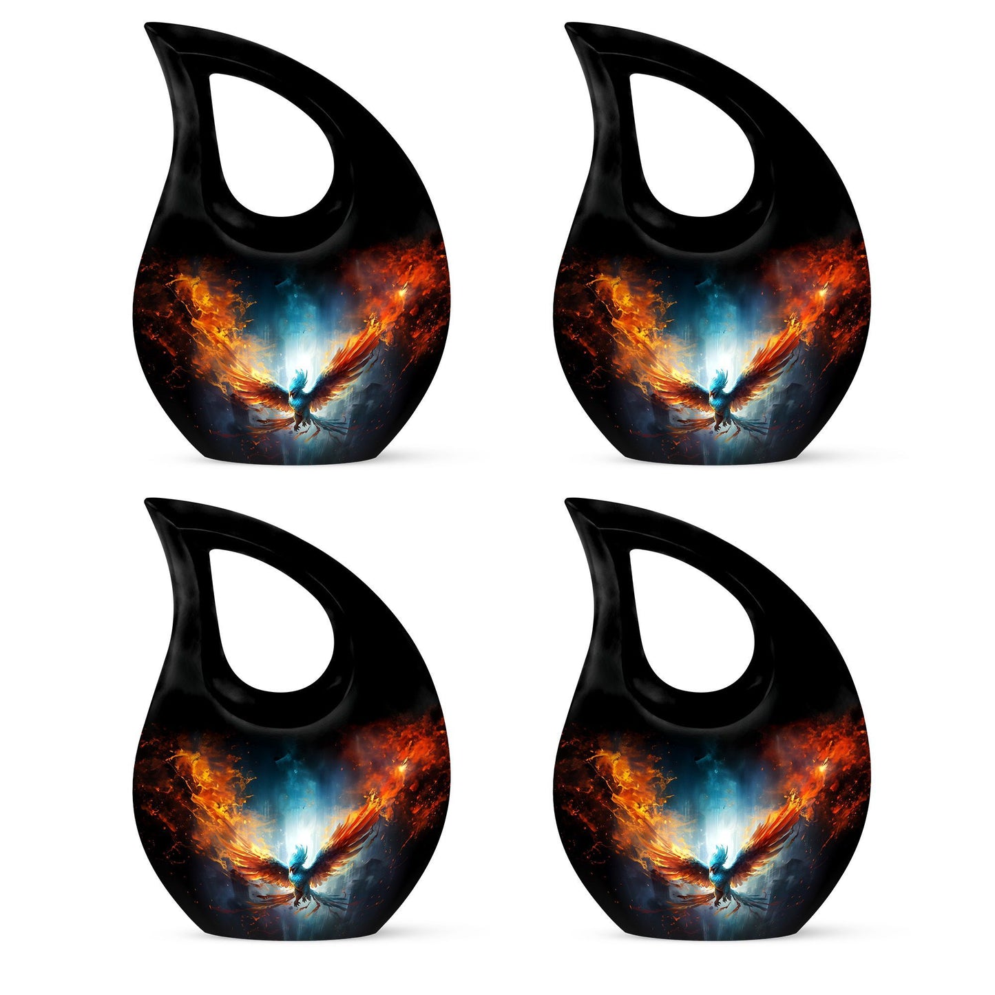 10 inch Phoenix Urn with Cross Drop design, 