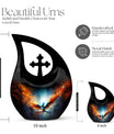 10 inch Phoenix Urn with Cross Drop design, 
