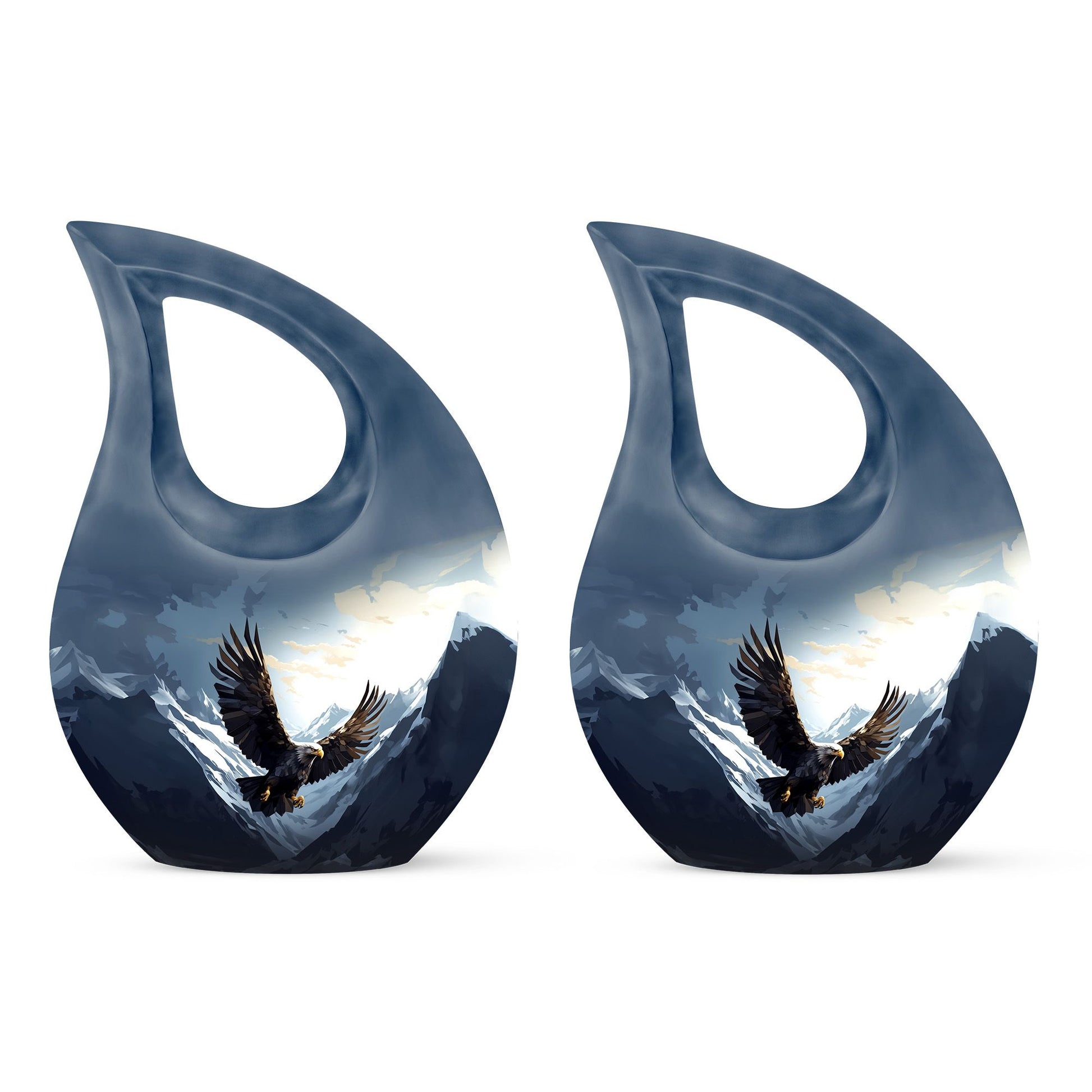 10-inch Eagle Urn with Cross Drop design, 