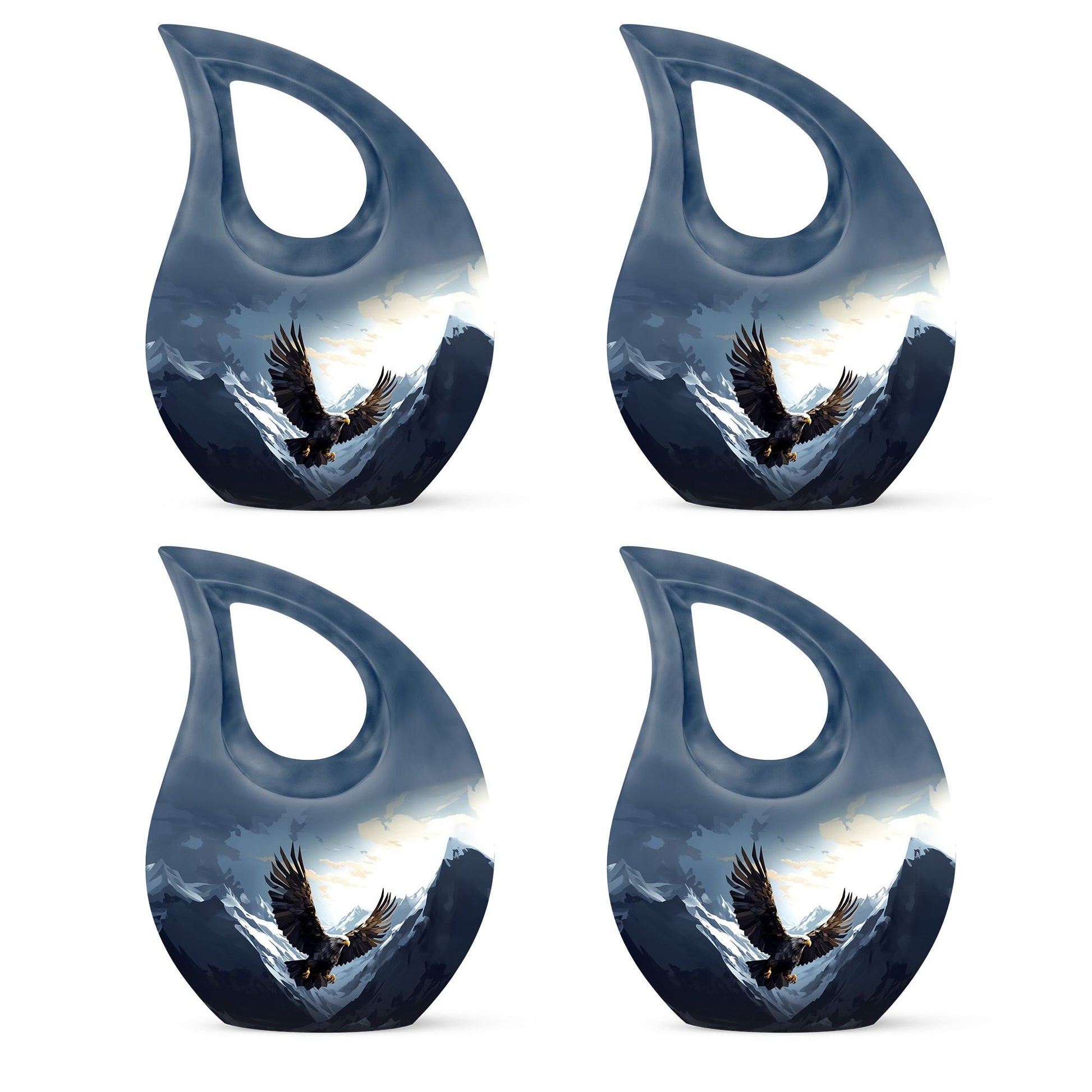 10-inch Eagle Urn with Cross Drop design, 