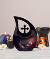 10-inch Eagle themed urn with Cross Drop design, 