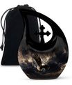 10-inch Eagle Urn with Cross Drop design,