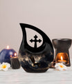 10-inch Eagle Urn with Cross Drop design,