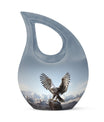 10-inch Eagle Urn featuring Cross Drop design