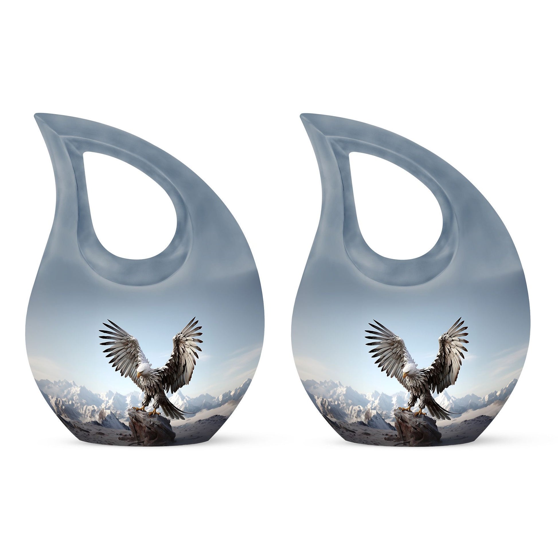 10-inch Eagle Urn featuring Cross Drop design