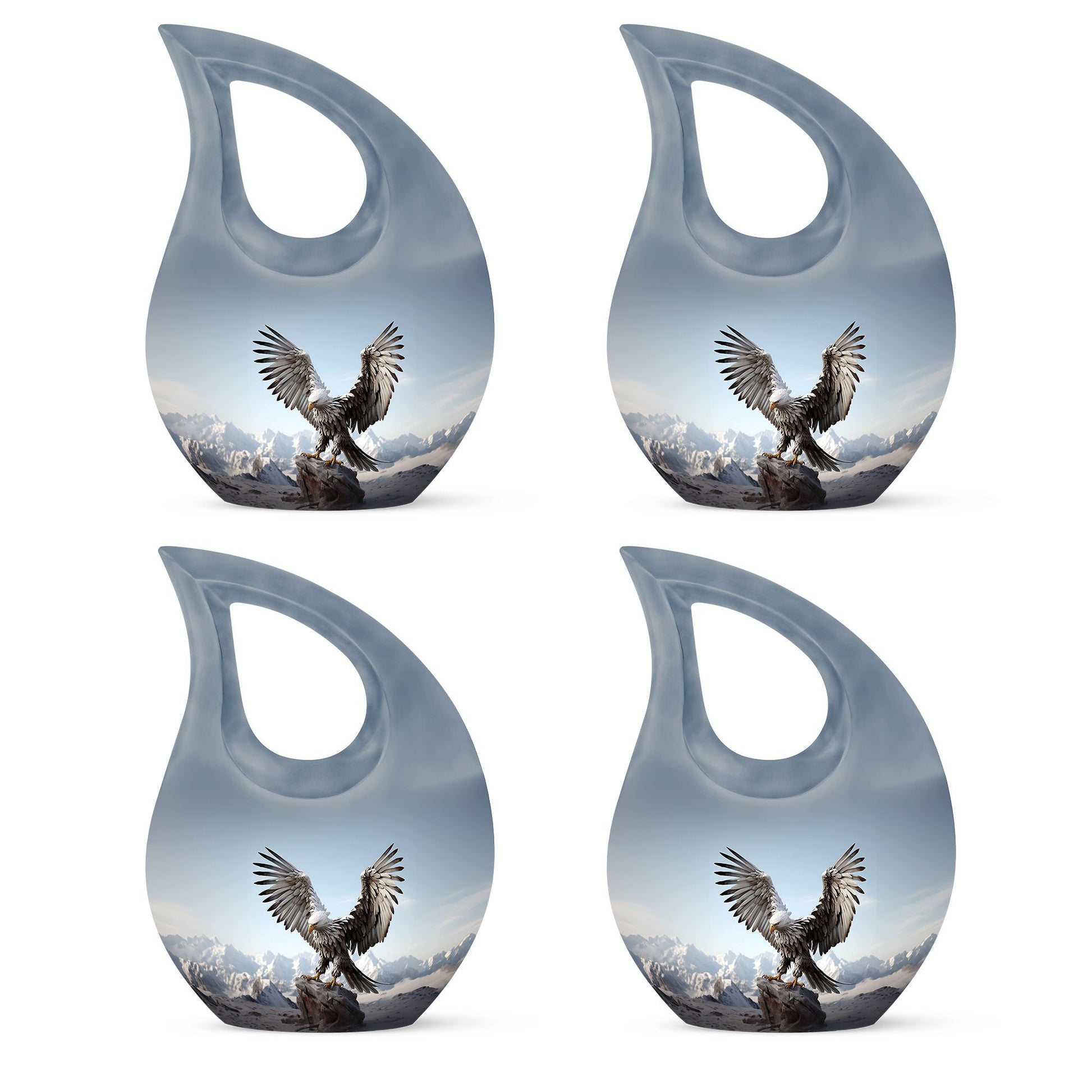 10-inch Eagle Urn featuring Cross Drop design