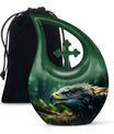 10-Inch Eagle Urn with Cross Drop design,