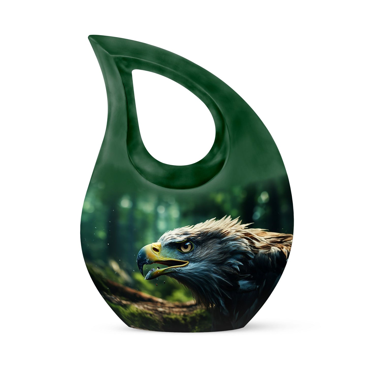 10-Inch Eagle Urn with Cross Drop design,