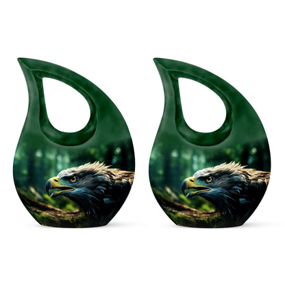 10-Inch Eagle Urn with Cross Drop design,