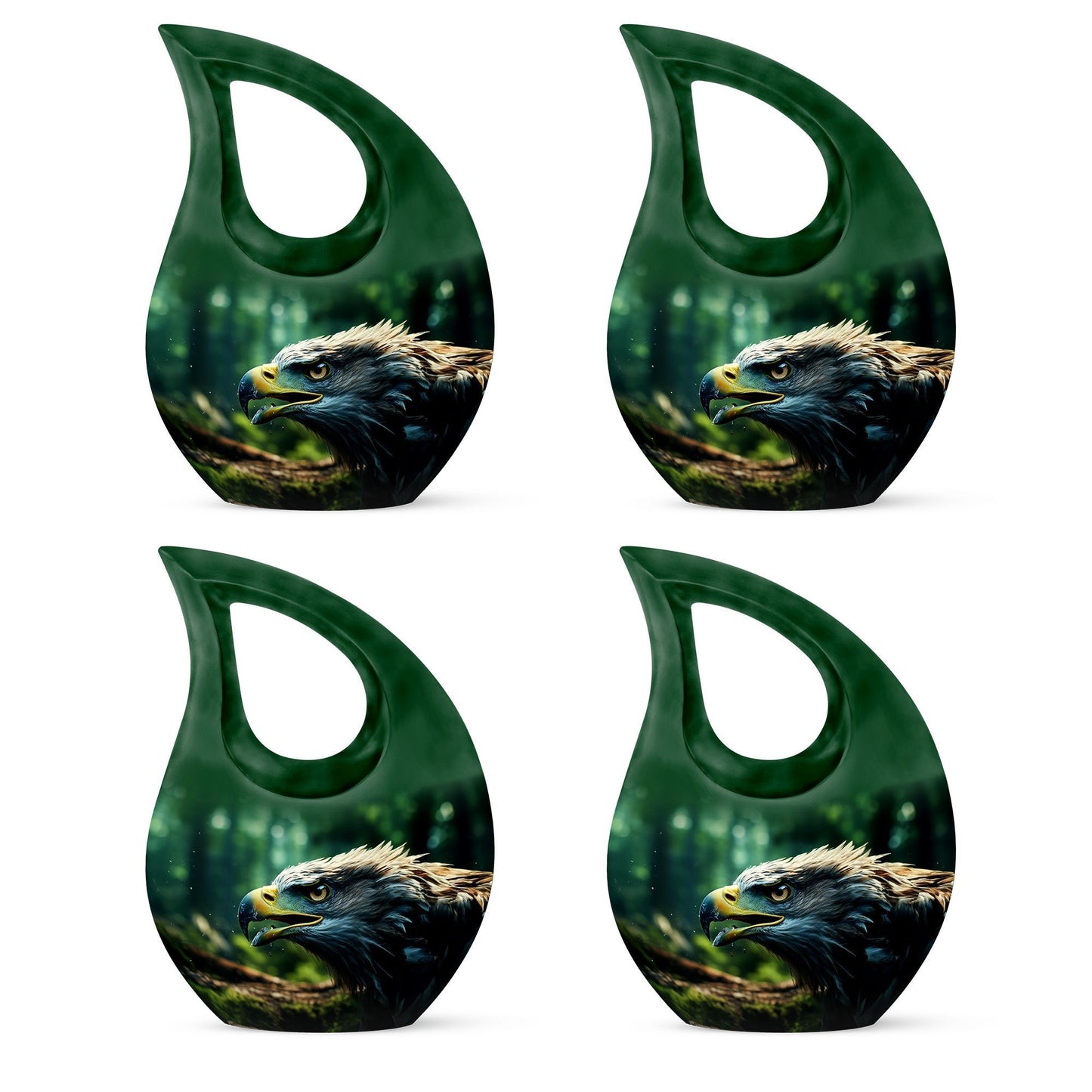 10-Inch Eagle Urn with Cross Drop design,
