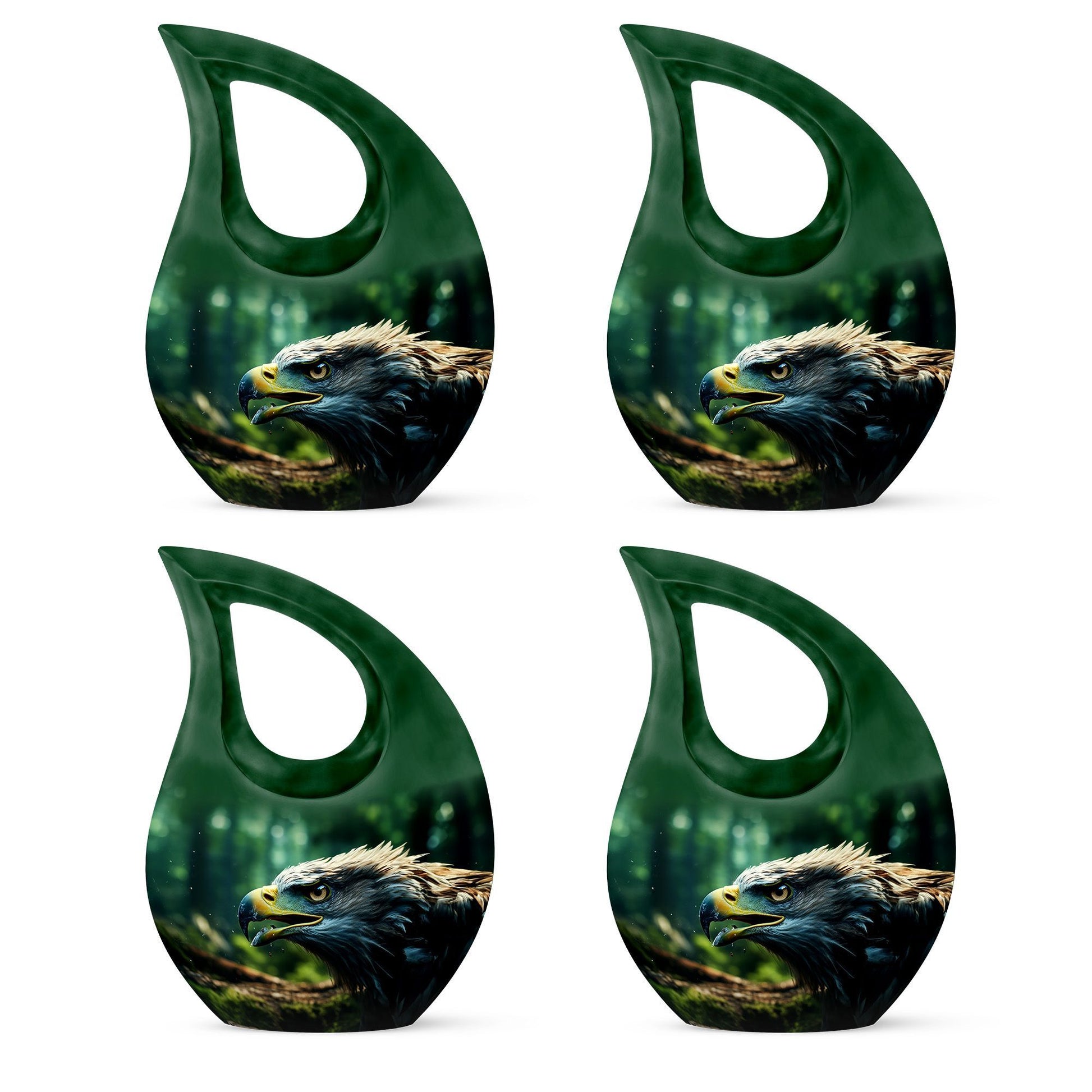 10-Inch Eagle Urn with Cross Drop design,