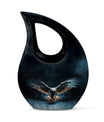 10-inch Eagle Urn with Cross Drop design 