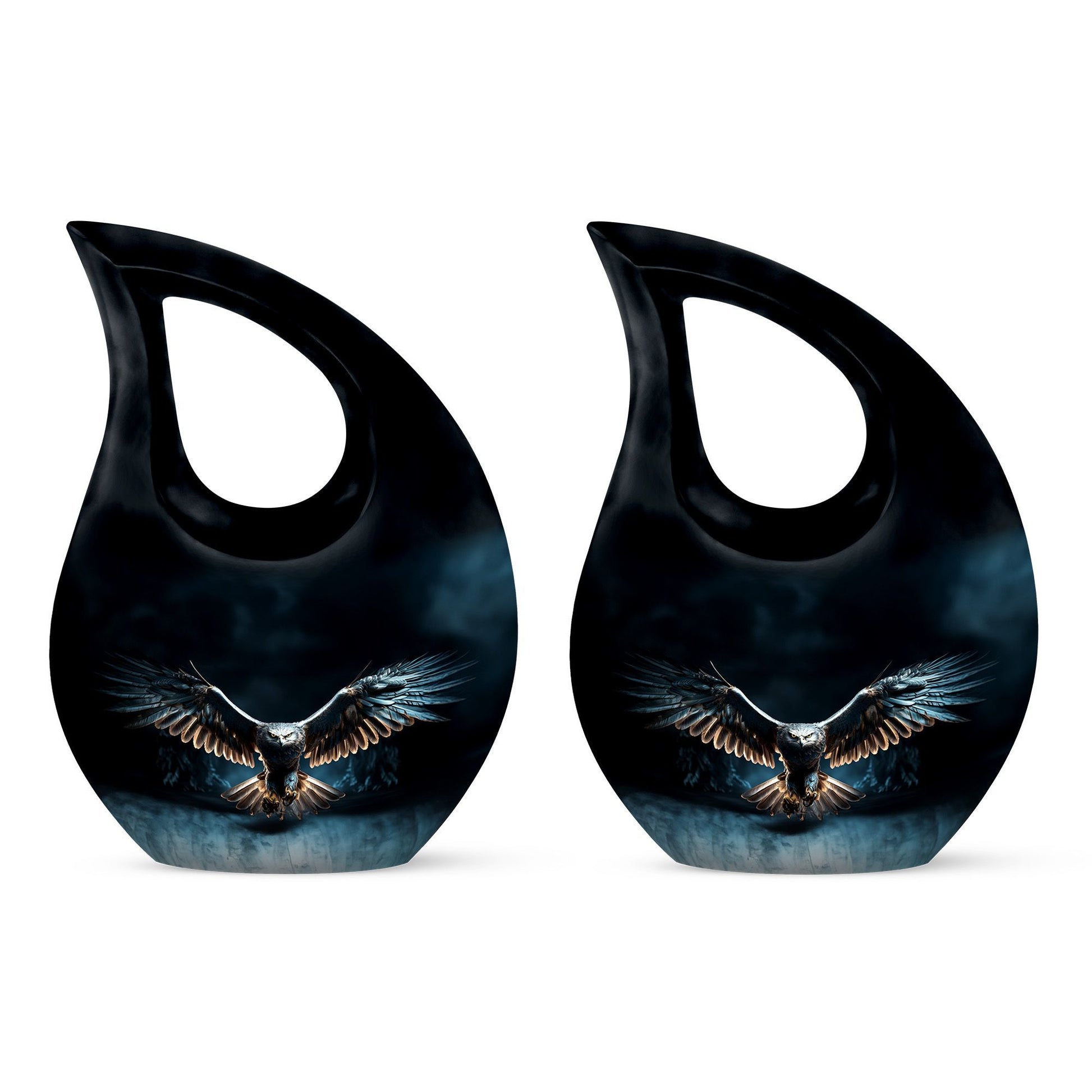 10-inch Eagle Urn with Cross Drop design 