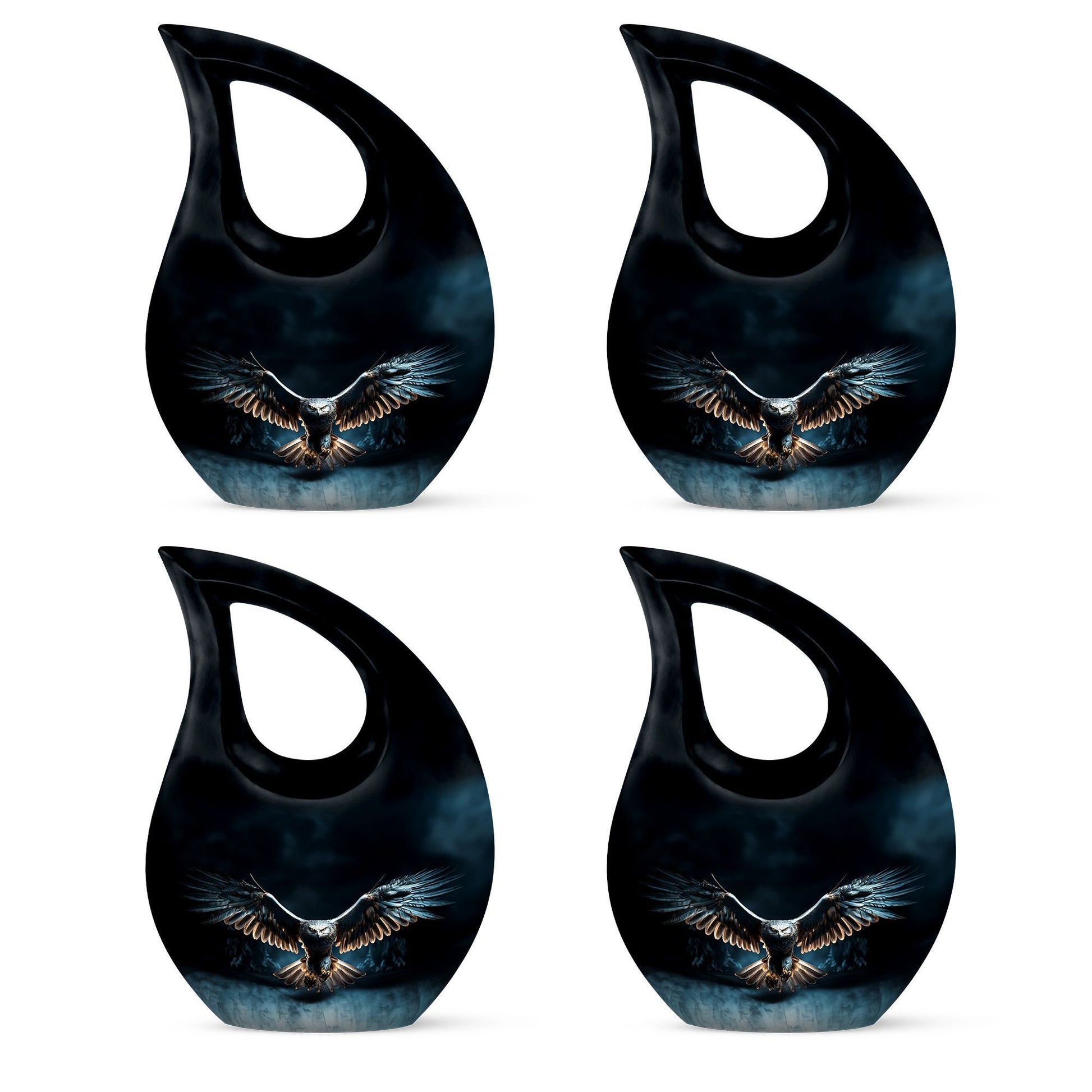 10-inch Eagle Urn with Cross Drop design 