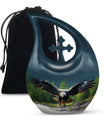 10 inch Eagle Urn with Cross Drop design, 