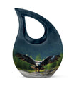 10 inch Eagle Urn with Cross Drop design, 