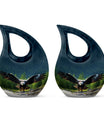 10 inch Eagle Urn with Cross Drop design, 