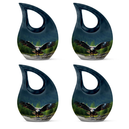 10 inch Eagle Urn with Cross Drop design, 
