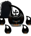 10-inch Eagle Urn, Cross Drop design cremation box 
