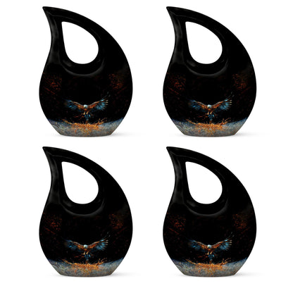 10-inch Eagle Urn, Cross Drop design cremation box 