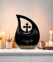 10-inch Eagle Urn, Cross Drop design cremation box 