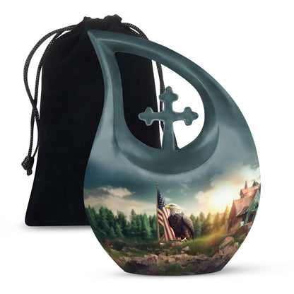 Eagle-themed, extra large 10-inch Cross Drop 