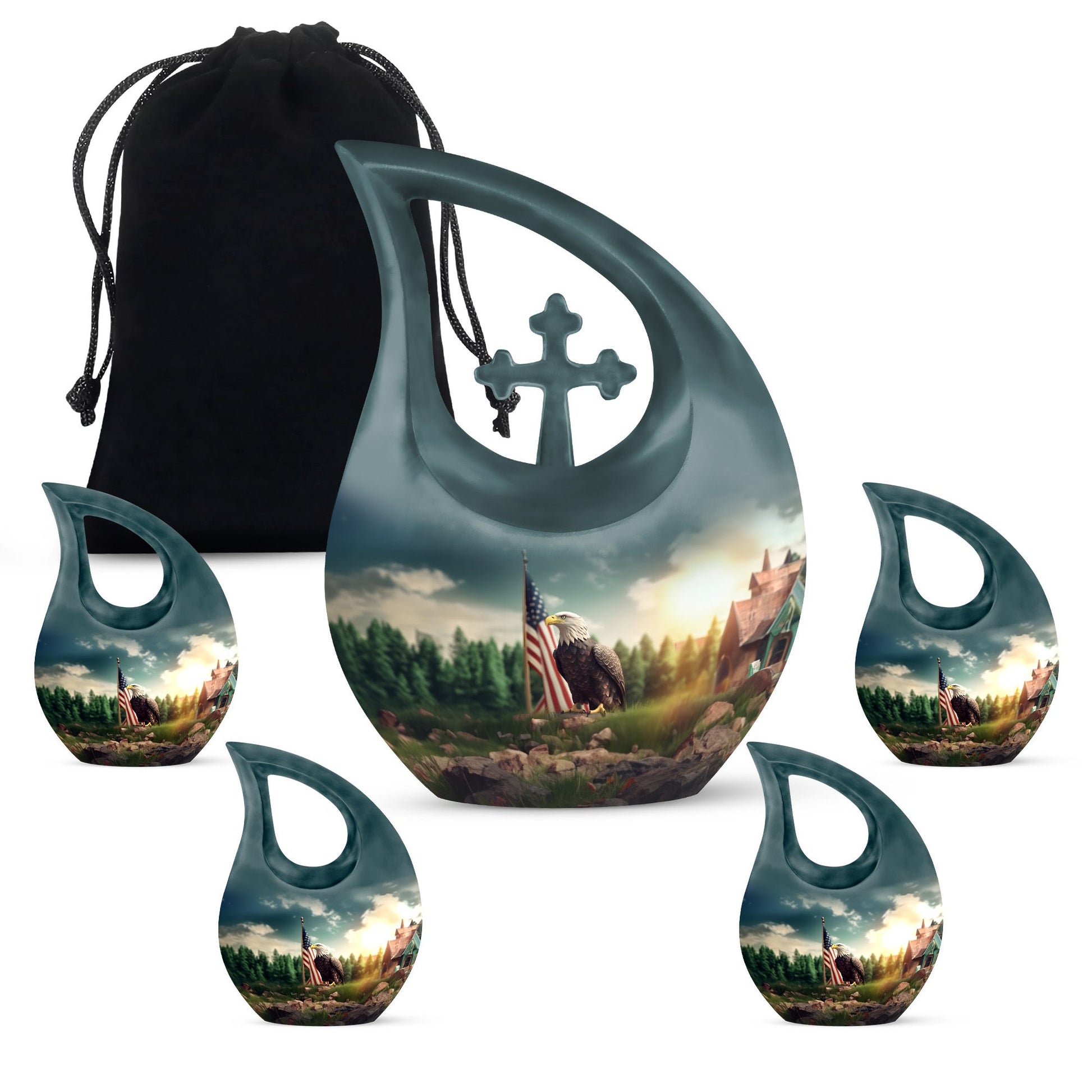 Eagle-themed, extra large 10-inch Cross Drop 