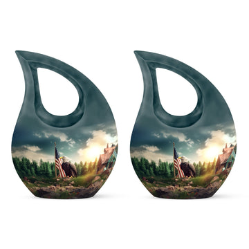 Small Urn Set of 2 -3