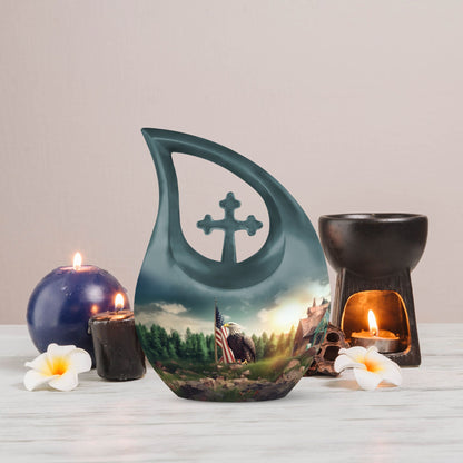 Eagle-themed, extra large 10-inch Cross Drop 