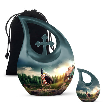 Eagle-themed, extra large 10-inch Cross Drop 