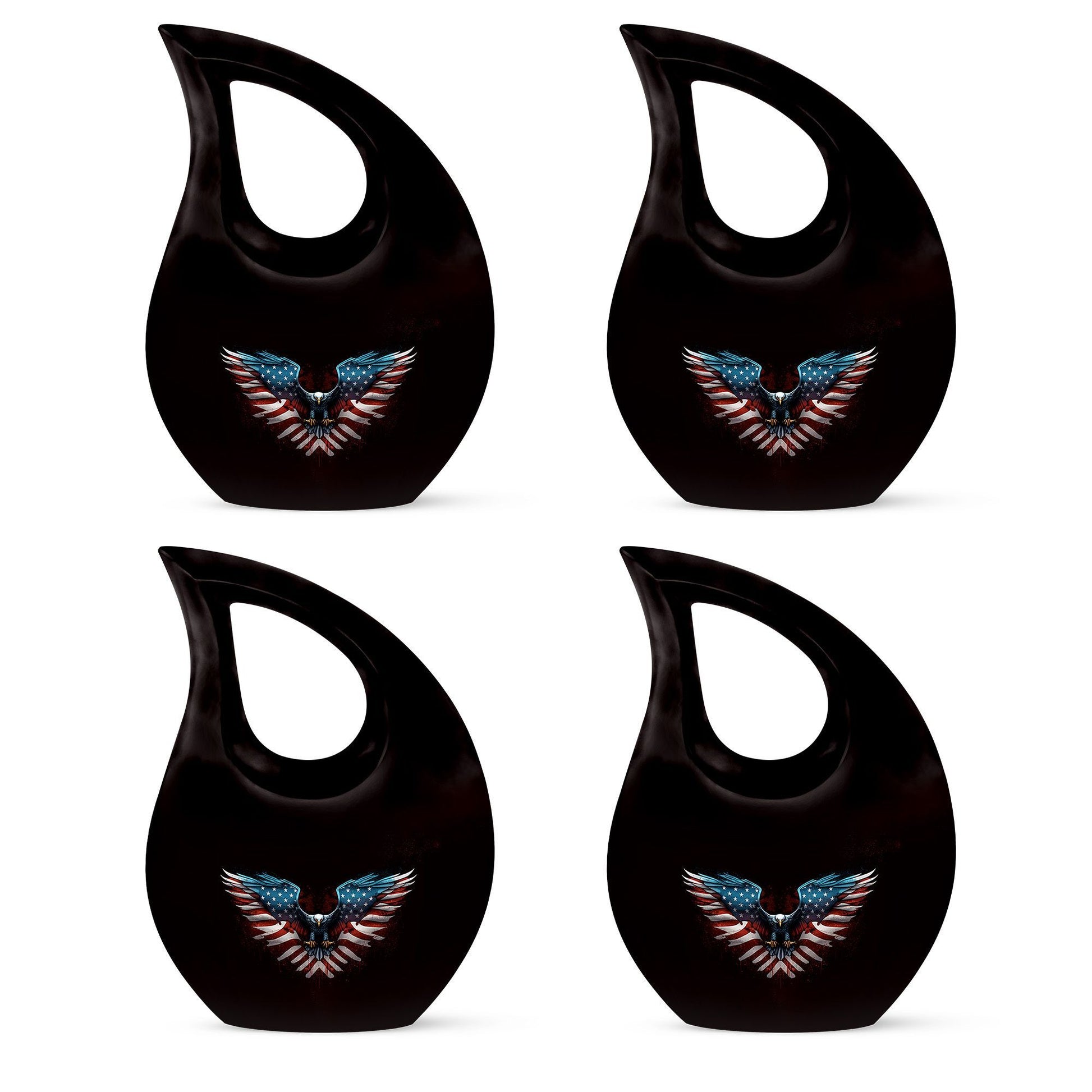 Extra Large Eagle Urn with Cross Drop design, 