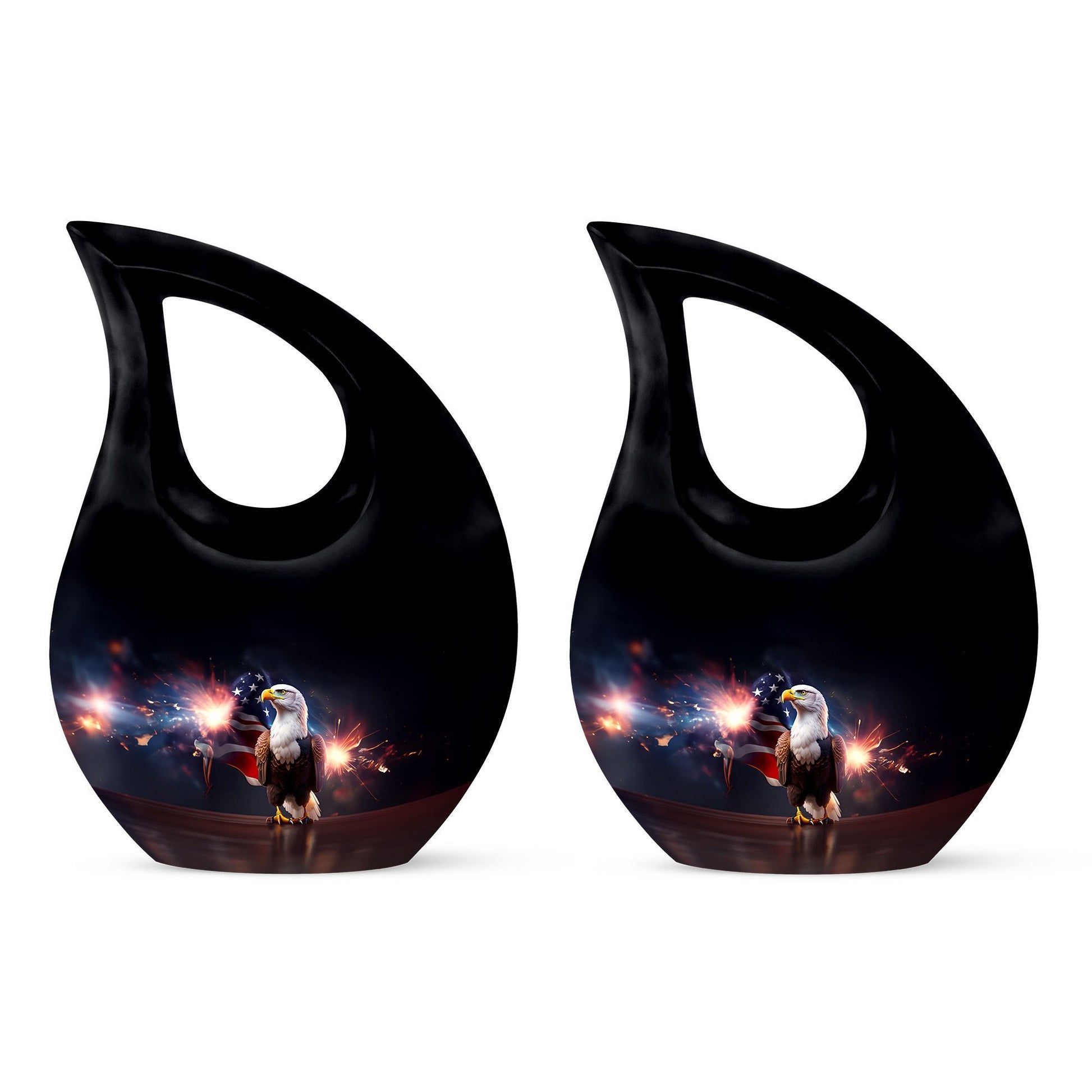 10-inch Eagle Themed Cross Drop Large Aluminium