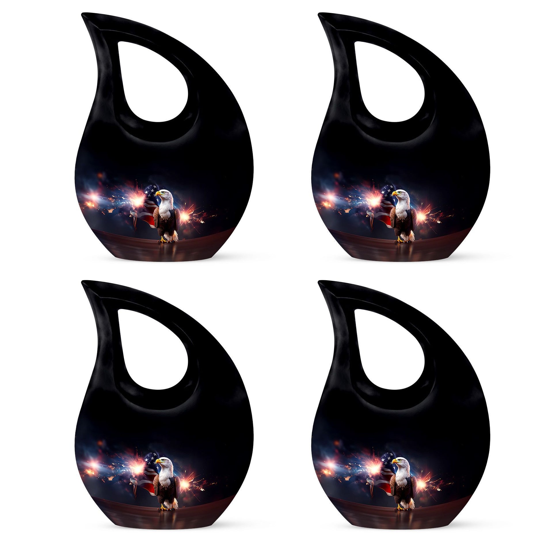 10-inch Eagle Themed Cross Drop Large Aluminium