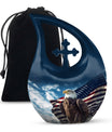 10-inch Eagle Urn with Cross Drop Design, Biodegradable Cremation Urn 