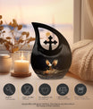 10-inch eagle theme Cross Drop urn for human ashes 