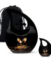 10-inch eagle theme Cross Drop urn for human ashes 