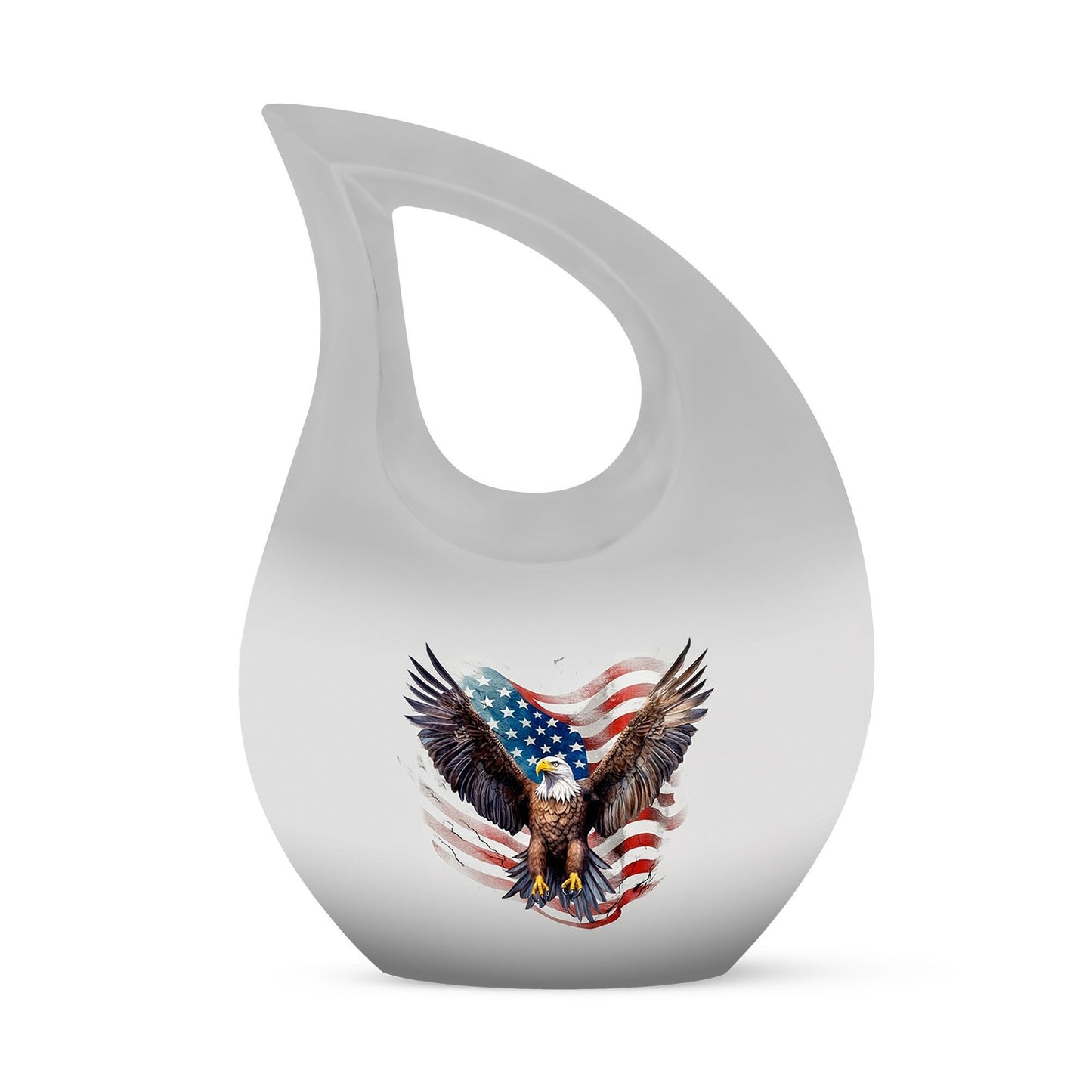 10-inch Eagle Urn with Cross Drop design, 