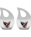 10-inch Eagle Urn with Cross Drop design, 