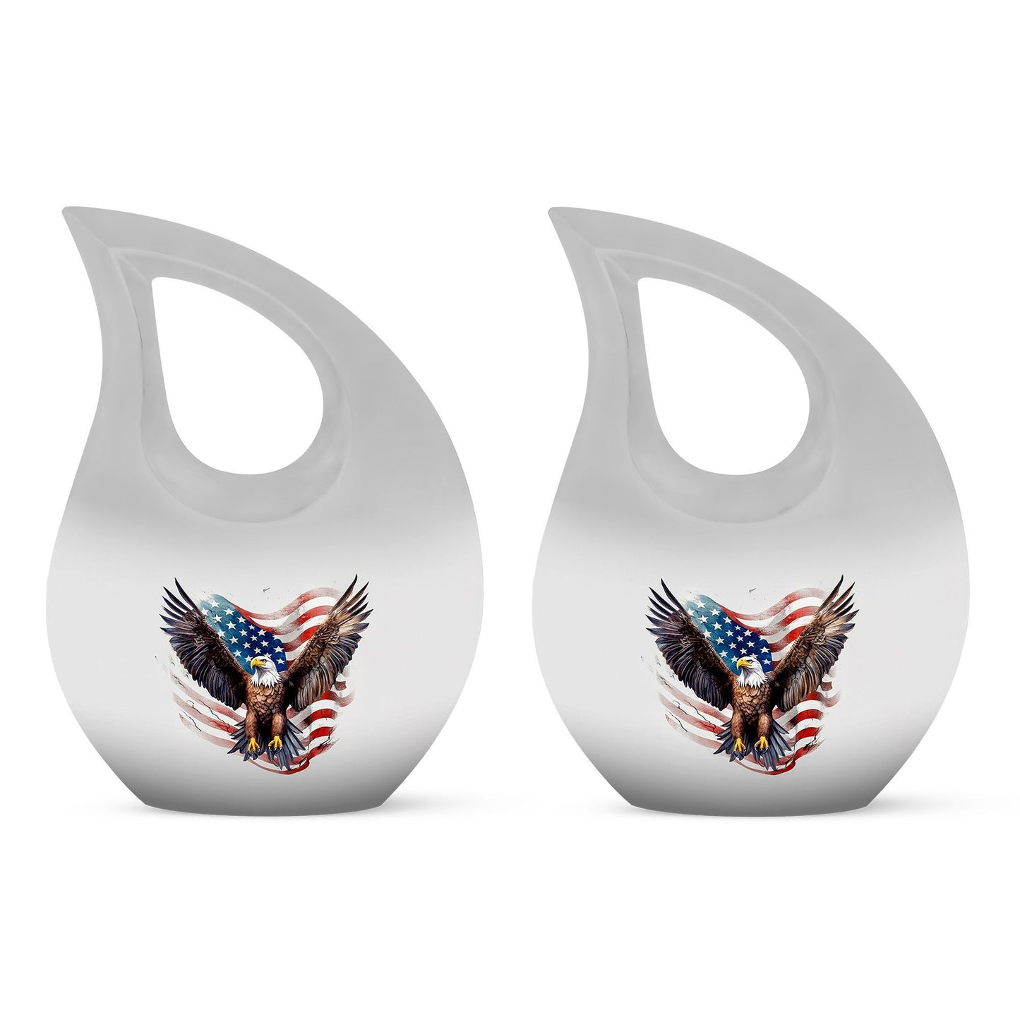 10-inch Eagle Urn with Cross Drop design, 
