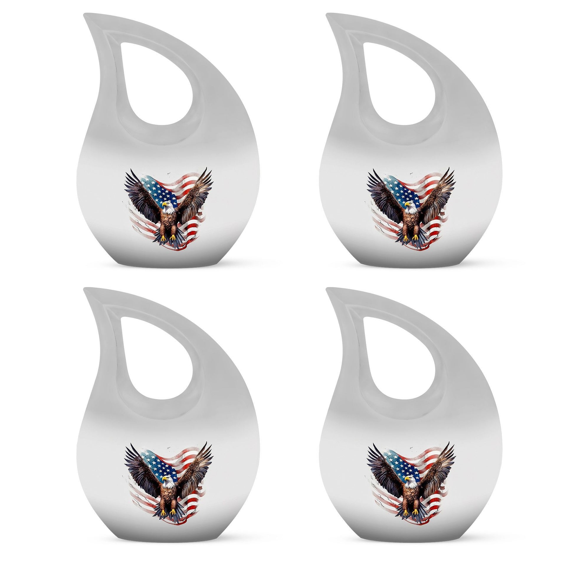 10-inch Eagle Urn with Cross Drop design, 