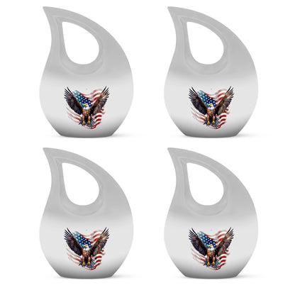 10-inch Eagle Urn with Cross Drop design, 