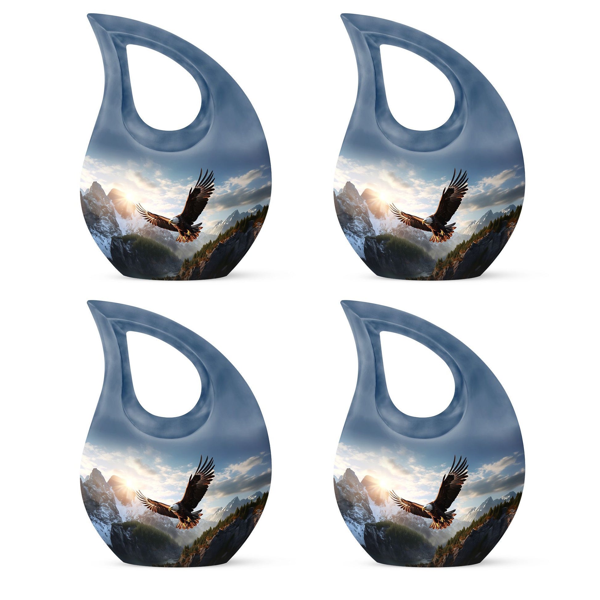 10-inch Eagle Urn in Cross Drop design,