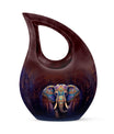 10-inch Elephant urn with Cross Drop 
