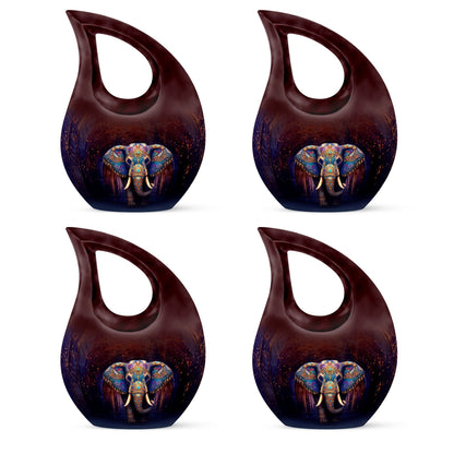 10-inch Elephant urn with Cross Drop 