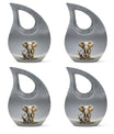 10-inch Elephant urn with Cross Drop design for ashes, 
