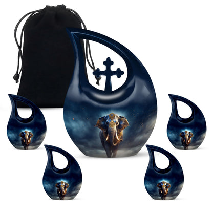 10 Inch Elephant-themed Cross Drop design Large 