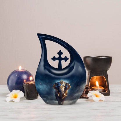 10 Inch Elephant-themed Cross Drop design Large 